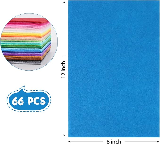 Kotay 12x8 Inch 66 Pcs Felt Sheets - Image 2