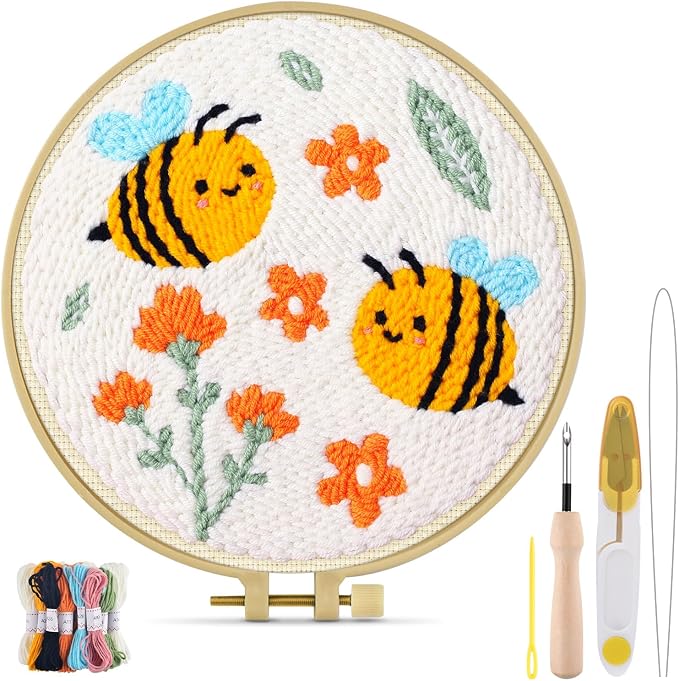 TINDTOP Punch Needle Kits, DIY Punch Embroidery Kits by TINDTOP