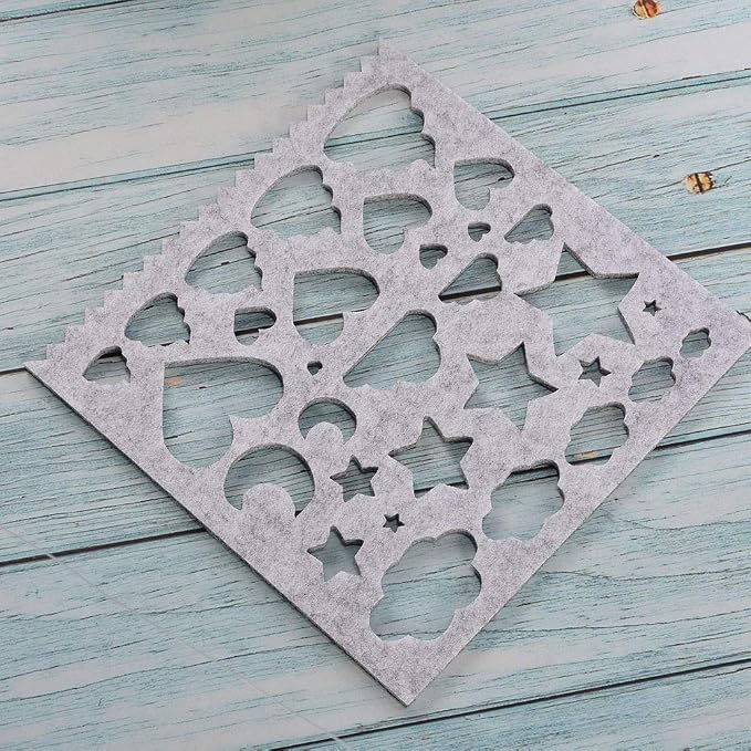 Wixine 1Set 7pcs Needle Felting Applique Mold Handicraft Wool Felt Woolen - Image 7