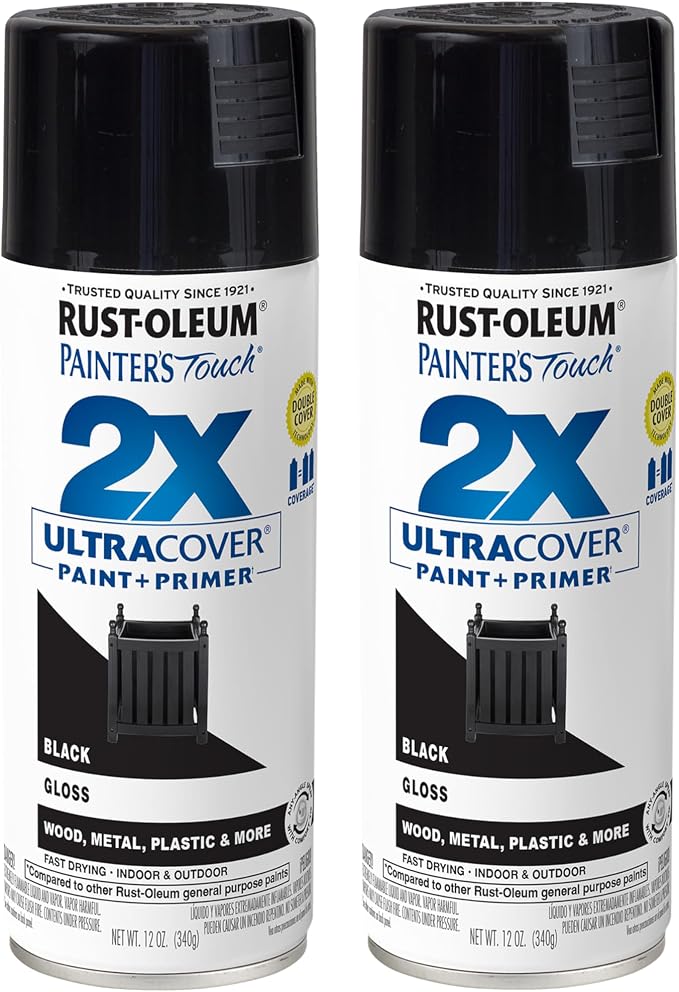 Rust-Oleum 334026-2PK Painter's Touch 2X Ultra Cover Spray Paint, 12 oz by Rust-Oleum