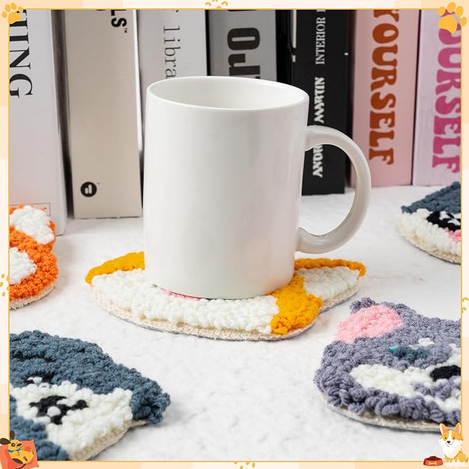WATINC Puppy Punch Needle Coaster Kit - Image 6