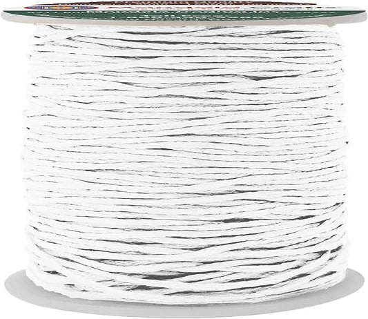 Mandala Crafts 0.5mm 109 Yards White Cotton Waxed Cord for Jewelry Making Bracelet Cord Waxed String - Beading String Thread Jewelry Cords for Necklaces String
