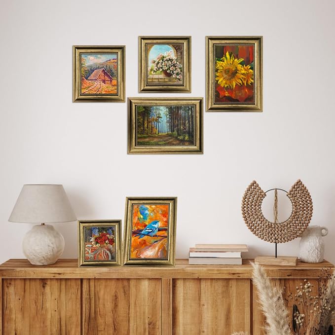 8x12 Picture Frame 2 Pack, Vintage Picture Frame Gold Frames Ornate Vintage - Image 5
