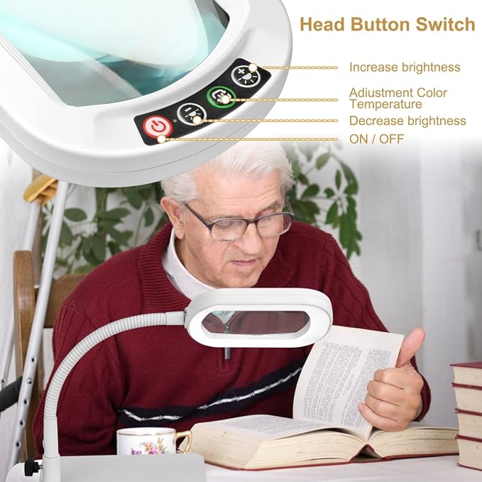 Veemagni 12X Rectangle Magnifying Glass - Image 4