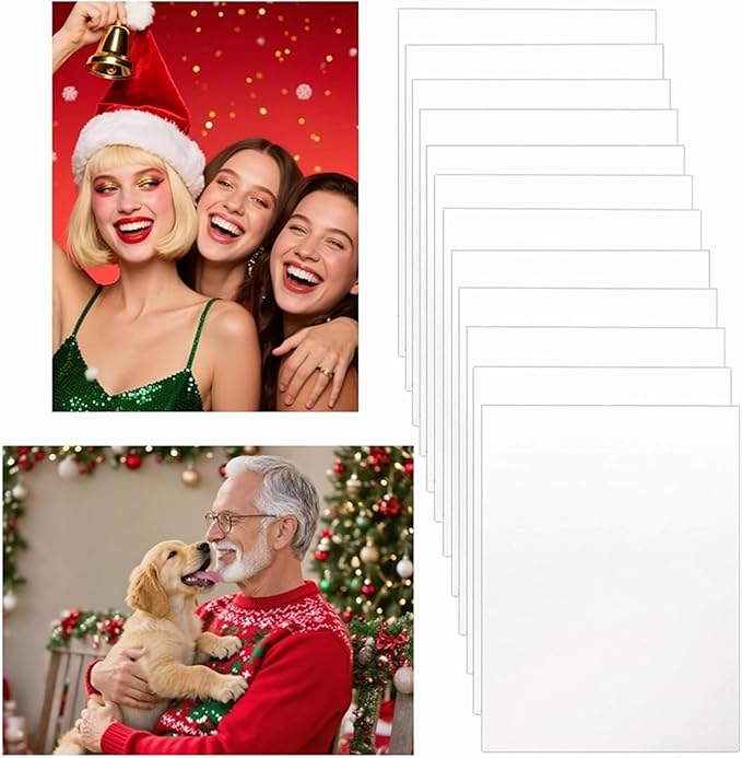 12pcs Sublimation Metal Photo Blanks 11x14 Inch - Make Your Permanent Photo Posters Signs, Sublimation Aluminum Blank for Crafters Small Businesses DIY Enthusiasts (Thickness 0.45mm)