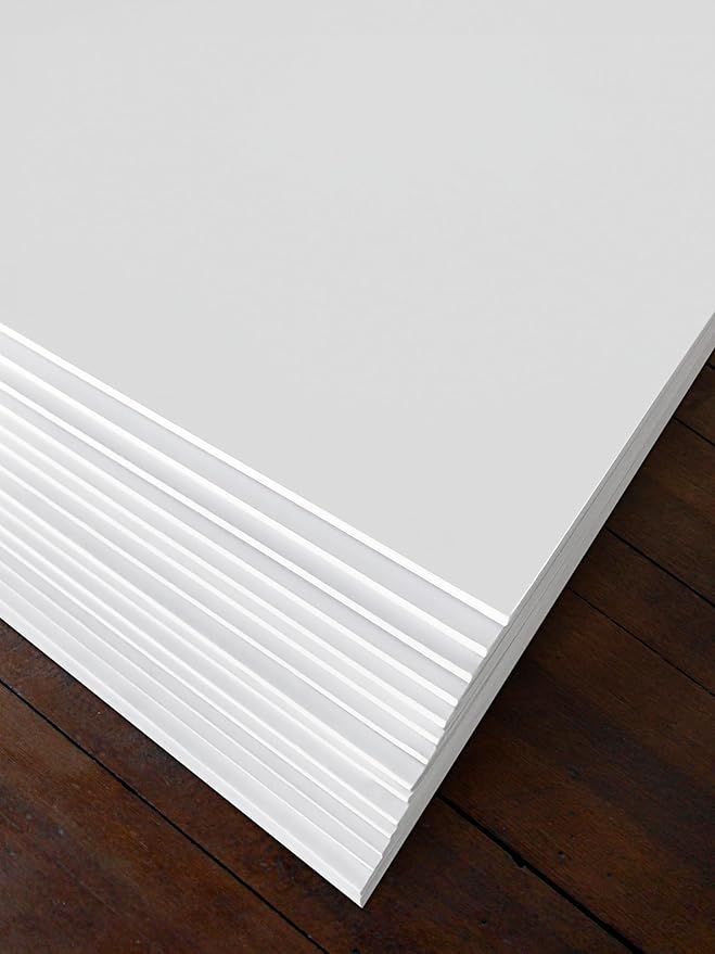 15 Pack Foam Board | White Foam Board 1/8 Inch Thick White Core Mat | Backing Board for Presentations, Signboards, Arts, Display and Crafts with Double-Sided Sheet - 16x20 Inches