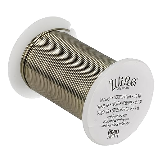 The Beadsmith Wire Elements 18-Gauge Lacquered Tarnish-Resistant Copper Wire by TheBeadsmith