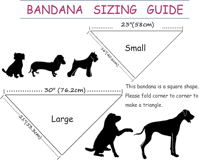 ARING PET Summer Dog Bandana-Cute Pink Dog Bandanas, Comfortable Pet Scarf Dogs - Image 6
