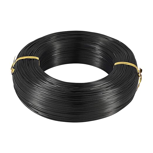 Fashewelry 984 Feet 0.8mm Black Aluminum Wire Bendable Metal Craft Wire String for Beading Sculpting Jewelry Making