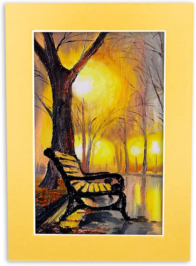 11x14 Mat for 8.5x11 Photo - Precut Metallic Gold Picture Matboard for Frames Measuring 11 x 14 Inches - Bevel Cut Matte to Display Art Measuring 8.5 x 11 Inches - Acid Free Pack of 100 MATS