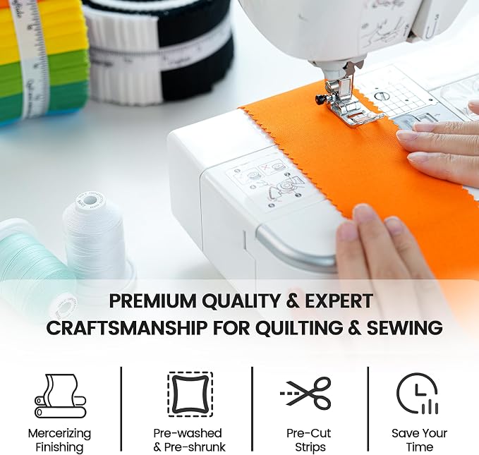 Craftido-20 Options-100% Cotton Jelly Roll Fabric Precut Strips - Image 7