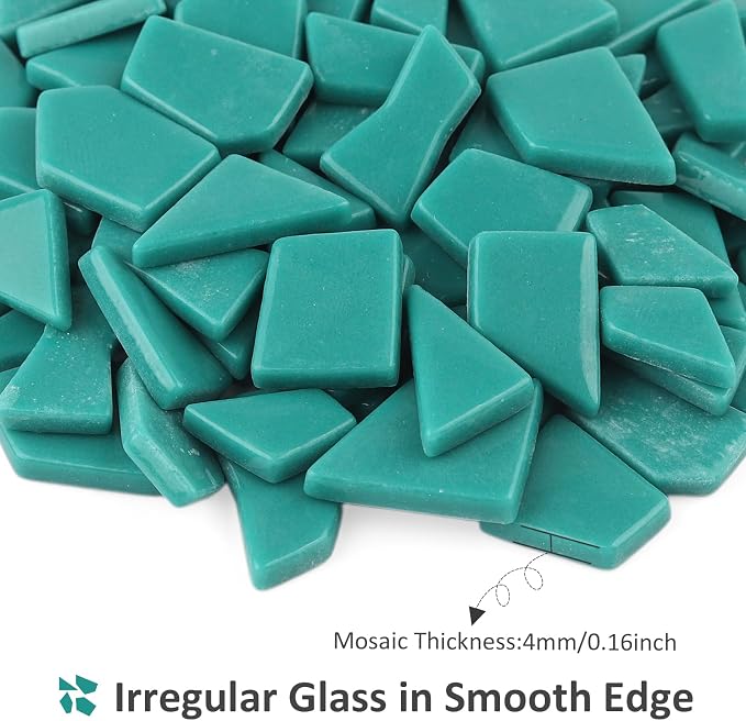 Youway Style Teal Glass Mosaic Tiles - Image 7