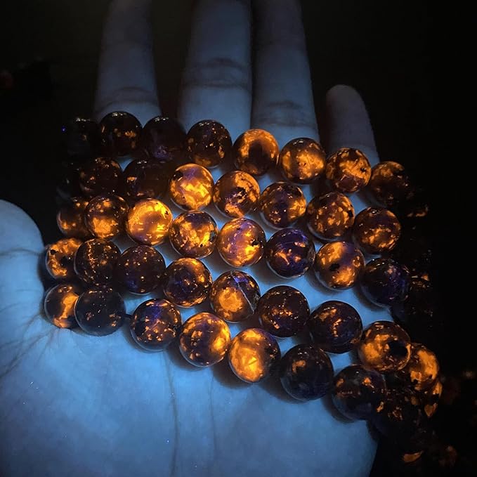 29pcs 12mm Natural Flame Yooperlite Stone Beads Round Healing Energy Power Stone Beads for Jewelry Making DIY Bracelet Necklace Earrings 15" (Flame Stone, 12mm)