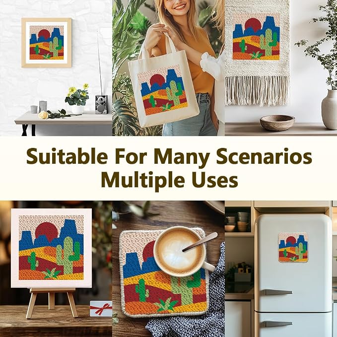 DOODLREAM Cactus DIY Punch Needle Embroidery Kit - Image 5