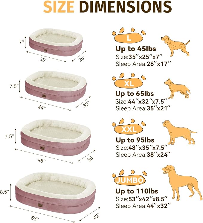 Orthopedic Washable Large Dog Bed: Cooling Dog Bed - Image 2