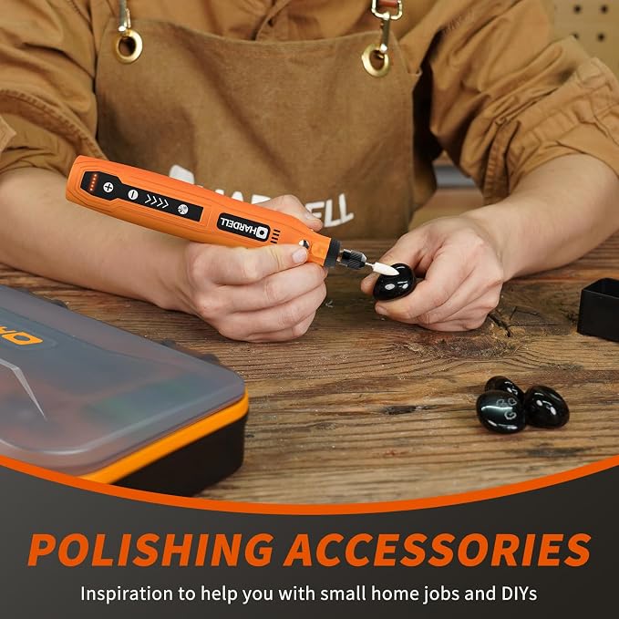 HARDELL Mini Cordless Rotary Tool, 5-Speed and USB Charging - Image 7