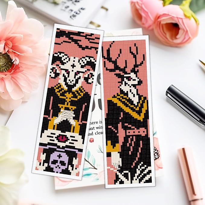 ACRNIGHEET 6PCS Cross Stitch Bookmark Kit - Image 6