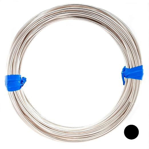 925 Sterling Silver Wire, 12 Gauge, Half Hard, 1FT by CRAFT WIRE | Sterling by CRAFTWIRE