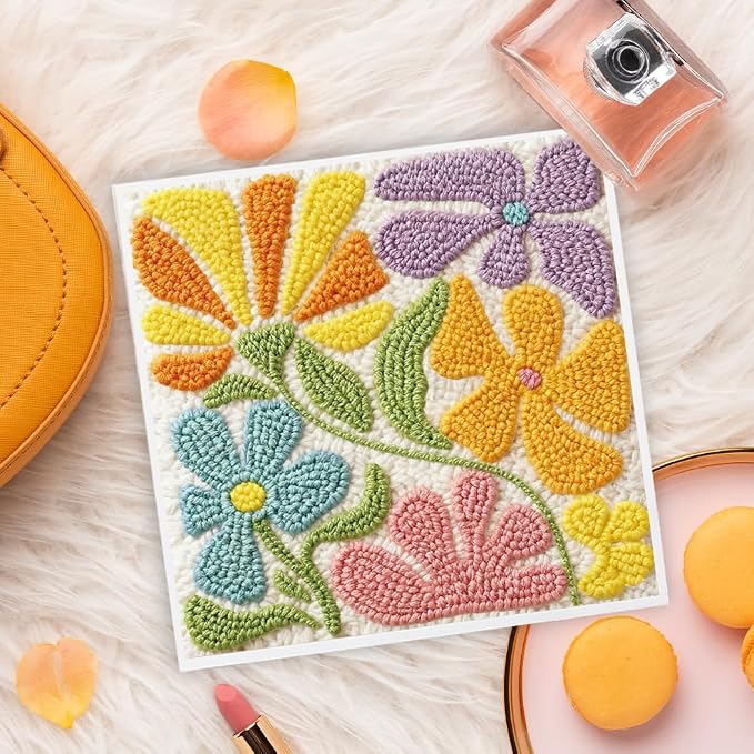 Doodlream Large Flower DIY Punch Needle Embroidery Kit - Image 6
