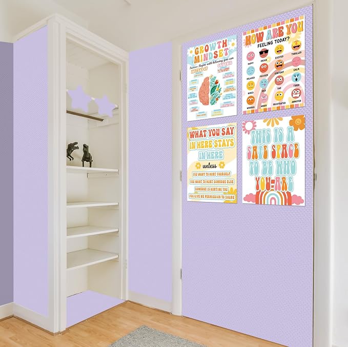Inkspire Lavender Bulletin Board Paper Roll, 14.8FTx47IN Large Reusable - Image 7
