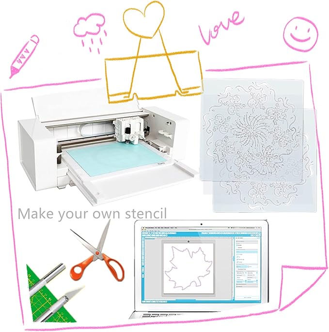 BANLTRE 4 mil 12inchs x 40ft Rolls Transparency Blank Template Material Acetate,Clear Sheet Mylar Stencils for Cutting Paper