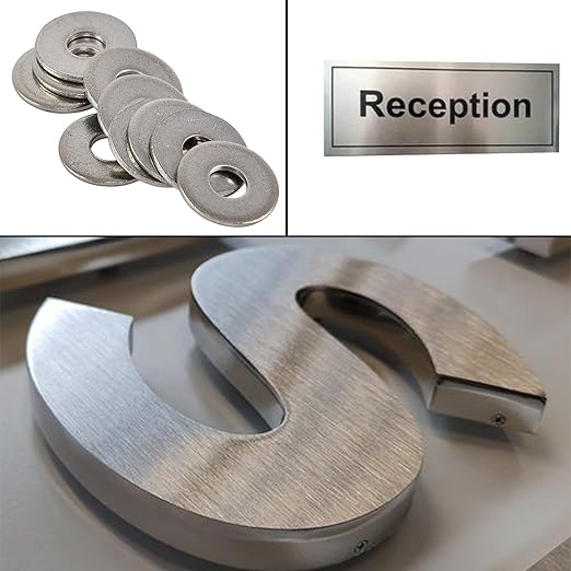 2Pcs 430 Stainless Steel Sheet Metal 6" x 6" x 1/32" Inch Metal Plates for Magnetic Mount Board Wall 20GA(0.80MM) 430 Stainless Steel Shim Stock Plates Metal Sheets for Crafting, Kitchen, Office