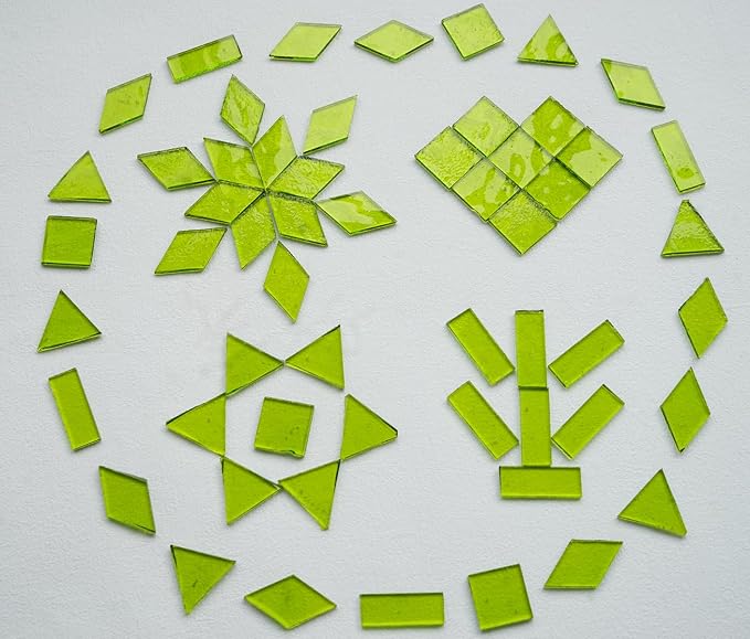 4 Shapes Large Transparent Mosaic Tiles - Image 4