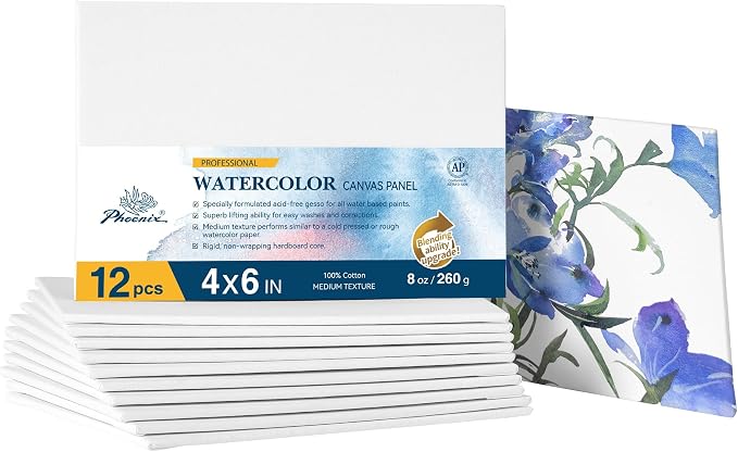 PHOENIX Watercolor Canvases for Painting by PHOENIX