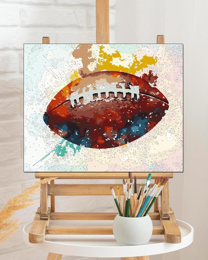 TOCARE American Football Paint by Numbers Kit - Image 5