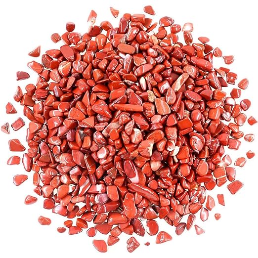 1 Lb Decorative Quartz Pebbles Irregular Shaped Red Jasper Stones Small Tumbled by SEEKUP