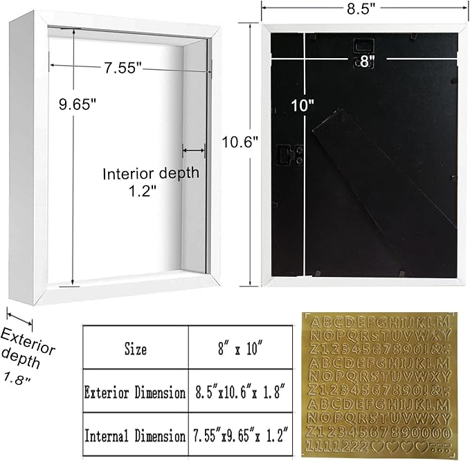 10x10 Shadow Box Frame Display Case - Image 2
