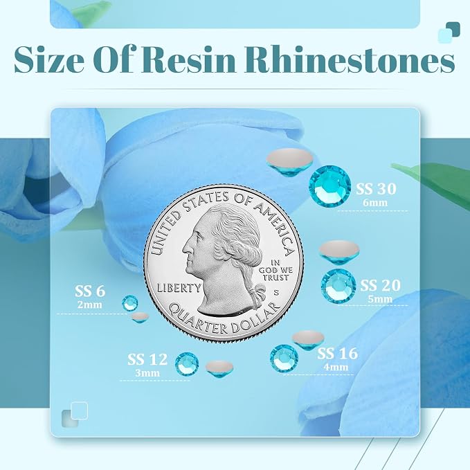 8000PCS 3mm Resin Rhinestones Bulk - Image 3