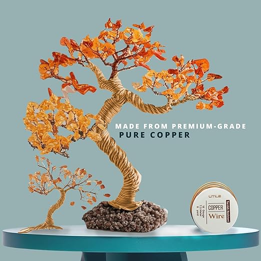 UTILE 18 20 22 24 Gauge 24 ft 99.9% Pure Soft Copper Wire for Electroculture Gardening, Jewelry Making, Crafting Wire Bendable, Plant Wire (Copper 18)