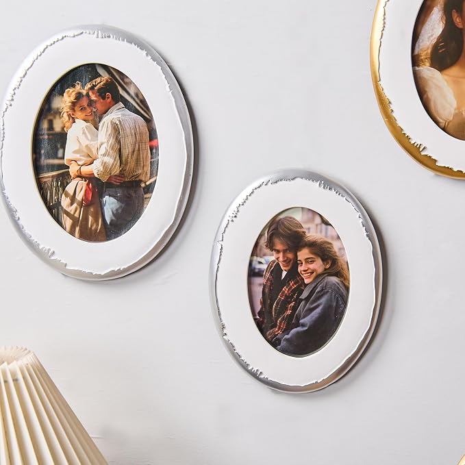 5x7 Ornate Oval Picture Frame, Hand-Crafted Resin Frame - Image 8