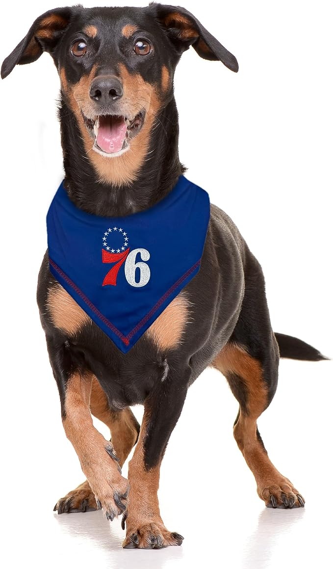 Pets First NBA Philadelphia 76ERS TIE Bandana, Size Small/Medium. Dog Bandana - Image 4