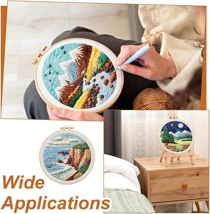 BEUNITONE 3PCS Landscape Punch Needle Kit - Image 6