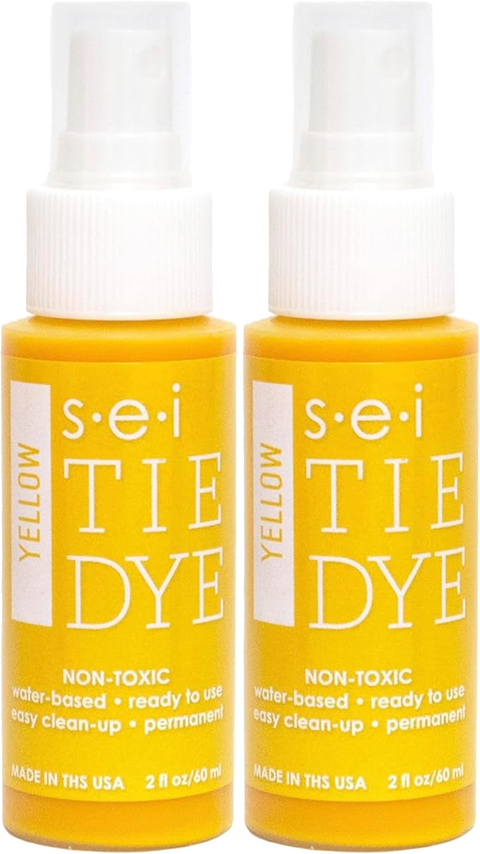 S.E.I. Desert Yellow Tie Dye Spray Bottle: 2oz. Non Toxic Fabric Dye Spray by SEI