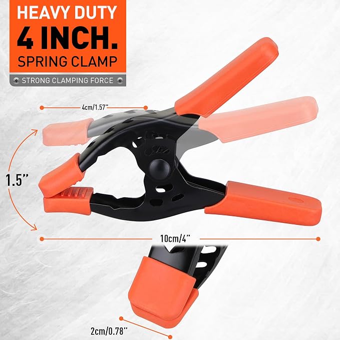 HORUSDY 8-Pack Bar Clamp Set, Spring Clamp - Image 8