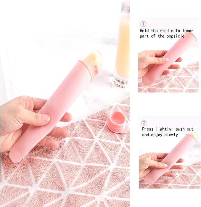 6Pcs Silicone Popsicle Molds Multicolor Popsicle Ice Pop Molds Baby Popsicle - Image 8