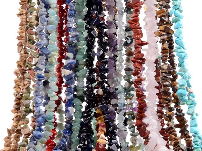 Natural Chip Stone Beads 5-8mm Garnet About 400 Pieces Irregular Gemstones - Image 5