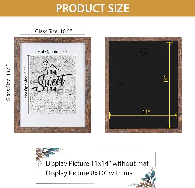 Califortree Rustic Brown 11x14 Picture Frame - Image 5