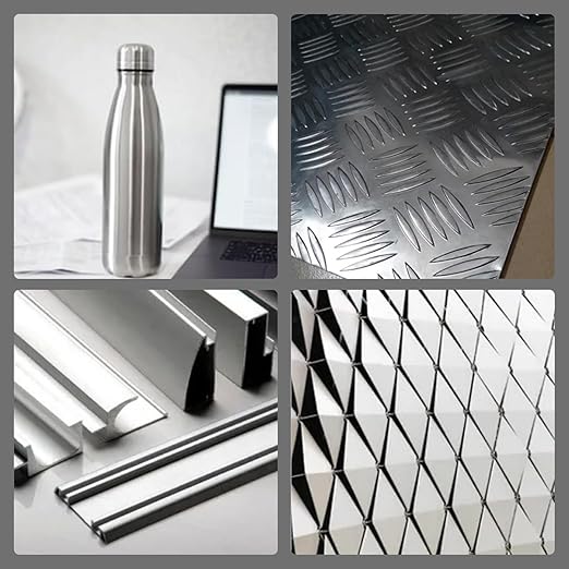 2 Pack 6061 T651 Aluminum Sheet Metal 12" x 12" x 1/16" (0.06") Rectangle Metal Plate Covered with Protective Film, 1.5mm Flat Aluminum Plate for Crafting and Industry