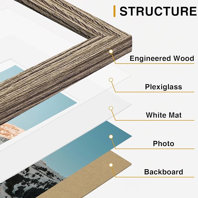 Vittanly 15 Pack Picture Frames Collage Wall Decor - Image 5