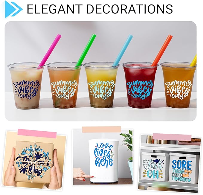 GIRAFVINYL Blue Vinyl, Navy Light Blue Permanent Vinyl - 12”x12” 7 Pack Viyln heets for Decal, Signs, Tumblers, Easy to Cut & Water-Proof