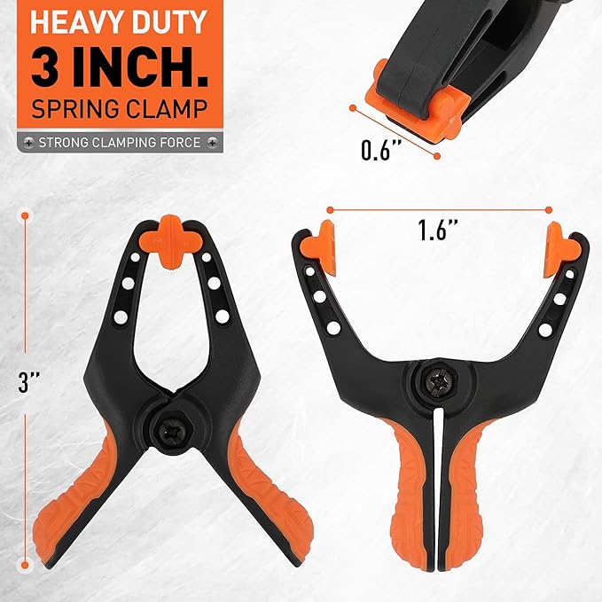 HORUSDY 16-Pack Spring Clamps Heavy Duty, 3-inch Mini Clamps - Image 3