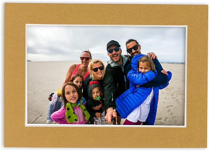 11x14 Mat for 8.5x11 Photo - Precut Rattan Beige Picture Matboard for Frames Measuring 11 x 14 Inches - Bevel Cut Matte to Display Art Measuring 8.5 x 11 Inches - Acid Free Pack of TEN MATS