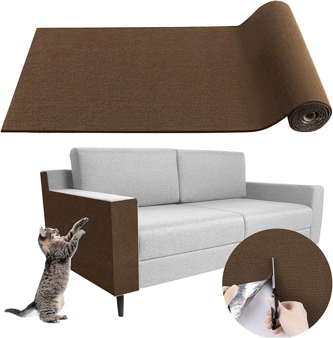 Climbing Cat Scratcher Mat Trimmable Cat Scratching Post Carpet 78.7’’x15.8’’ by LSGCQ