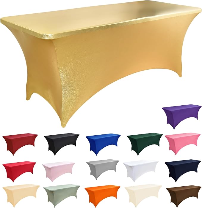 2-Pack 8ft Spandex Table Covers - Image 3