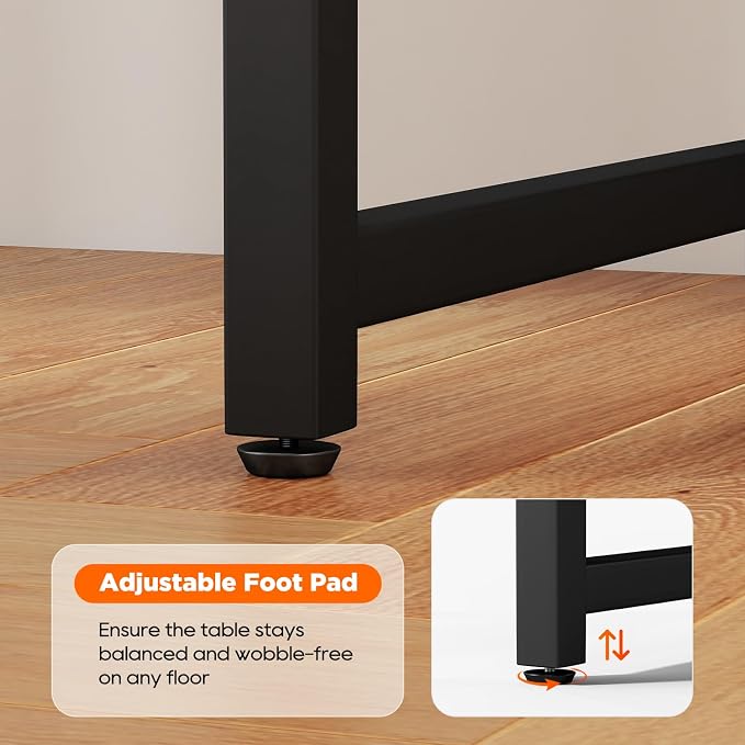 PayLessHere | 63 Inch Computer Desk | Black | Office Desk - Image 6