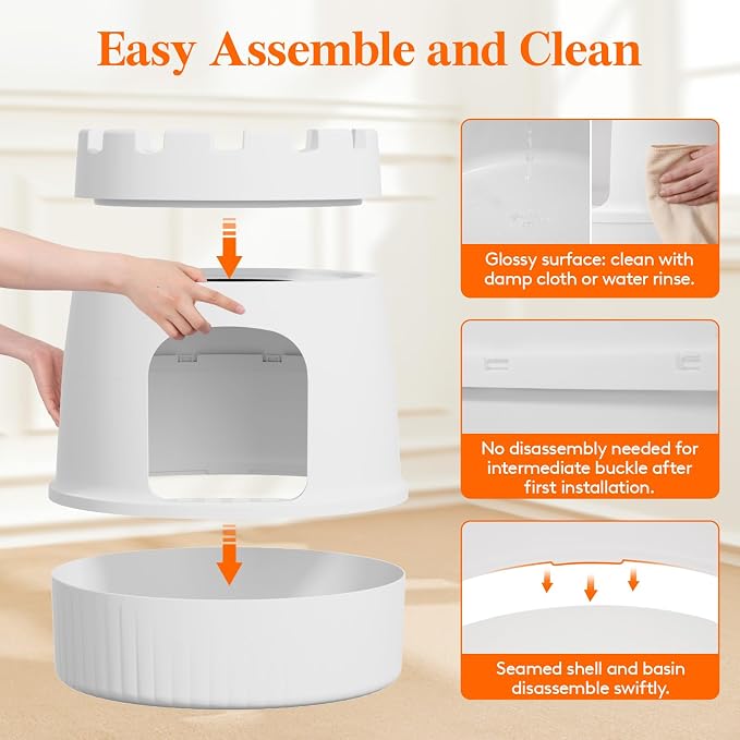 Lifewit Cat Litter Box, Hidden Enclosure Litter Tray - Image 5